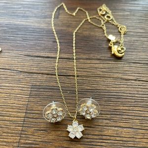 kate spade earring and necklace set